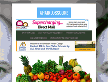 Tablet Screenshot of ahairlosscure.com